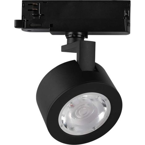 Foco LED COB trifásico V-TAC de 30 W, negro, 35° CCT, 3 en 1