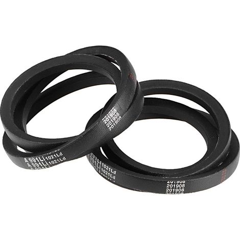 sourcing map A991/A39 Trapezoidal Belts 39" Inner Circumference A-Section Rubber Drive Belt 2Pcs (1/5)