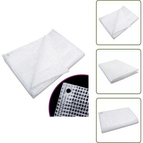 Bâche de gaze 140 g/m² 6x8 m Blanc - Bâche De Protection - Bâche Imperméable - Bâche Toile - Bâche Agricole - Bâche Jardin (1/5)