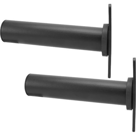 2 supports en acier pour barre, support stable et durable, économise de l'espace, porte-disques de poids pour salle de sport (1/5)