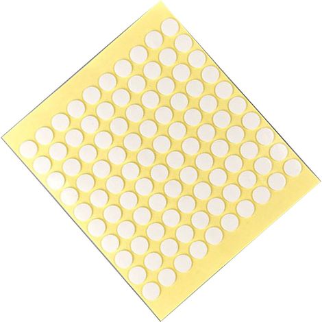 Rubans adhésifs double face transparents, points de colle autocollants pour bricolage, loisirs créatifs et maison, 1 planche de 20 pastilles (1/5)