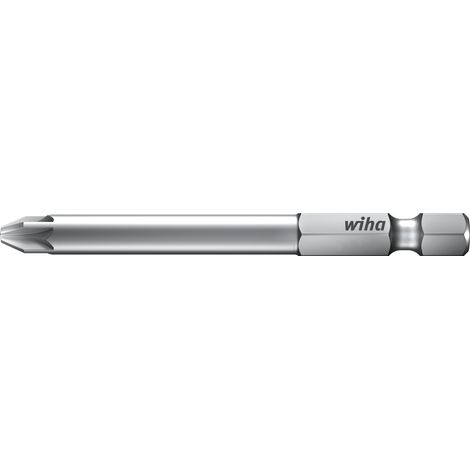 Wiha Bit Set Professional 50 mm Pozidriv (PZ2) 2 pcs 1/4" E6,3 dans un coffret (38680)