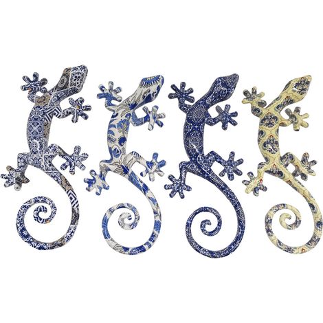 Signes Grimalt Figure de figure Lagarto Lagarto Trancadís 4 unités Animaux multicolores 10x21x3cm 28633