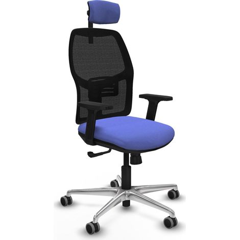 Chaise piqueras y crespo Alfera noir accoudoirs ajustables confort (1/2)