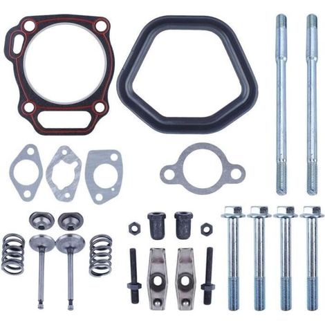 Kit de culbuteur de soupape de soupape de tête de tête de culasse du cylindre pour moteur à essence Honda GX390 13HP avec boulon de (1/4)