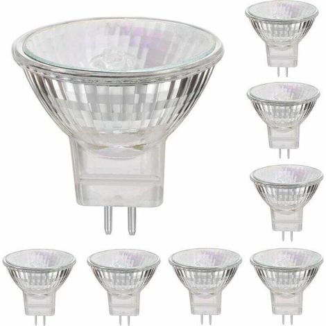 MR11 12V 35W lampes halogènes GU4 base spot 2800K blanc chaud, dimmable ,pack de 8-Crezuo (1/4)