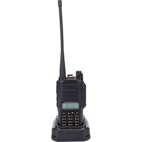 Talkie-walkie bi-bande 10 W 136 MHz/174 Hz 400 MHz/520 MHz, étanche à l'eau et à la poussière IP67, compatible BaoFeng UVXS 100, prise US 240 V (1/5)