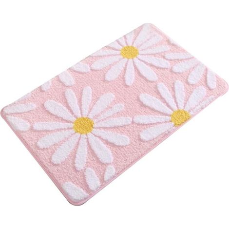 Non-Slip Bath Mat for Bathroom, Absorbent Bath Mat, Pretty Shower Mat, Soft Tufted