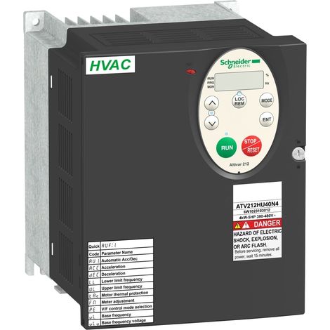 Variatore di velocità ATV212 - 5,5 kW - 7,5 HP - 480 V - trifase - EMC - IP21 - ATV212HU55N4 (1/2)