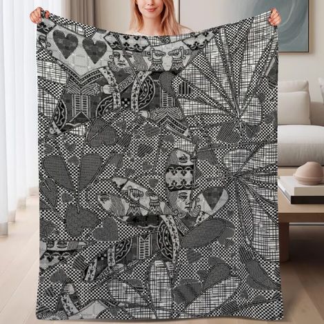 Couverture de lit en polaire, couverture de luxe douce en microfibre pour le printemps, décoration de salon, cadeau parfait pour femmes hommes, 6080 pouces (1/4)