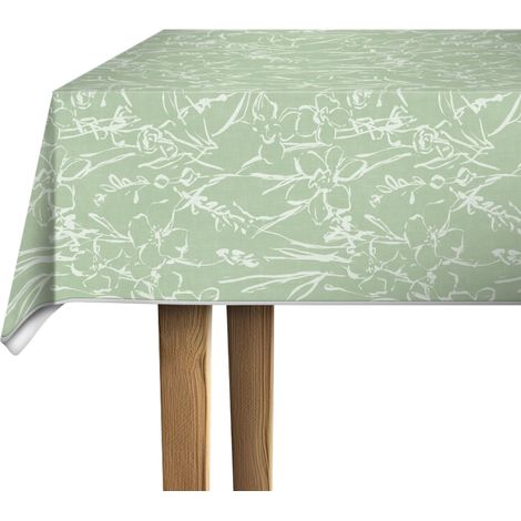Nappe Toile cirée rectangulaire Freshfield Verd 110 x 140 cm (1/5)