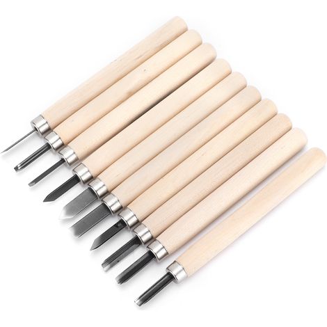 Ensemble de 10 couteaux à sculpter le bois pour menuisier, outil manuel pour la sculpture sur savon et argile, citrouille (1/5)