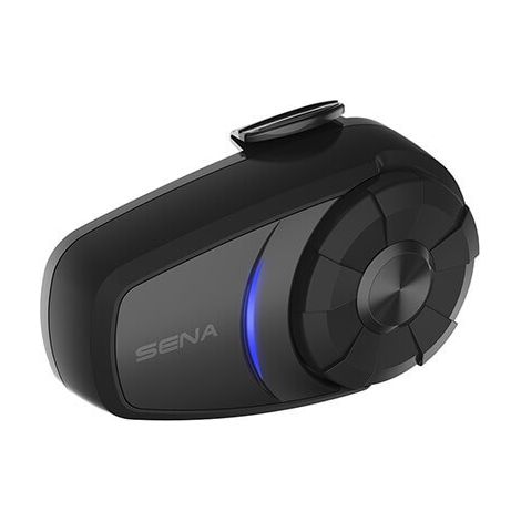 SENA 10S Bluetooth 4.1 Motorrad-Intercom bis 1600 m Reichweite mit Universalmikrofon-Set (ohne Funkgerät) (1 Set) (EL) - Ersetzt 10S-01