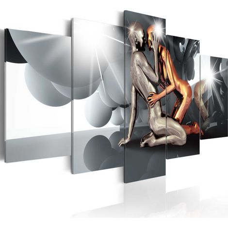 Tableau Imprimé "Lovers of the Future" 50 x 100 cm (1/2)