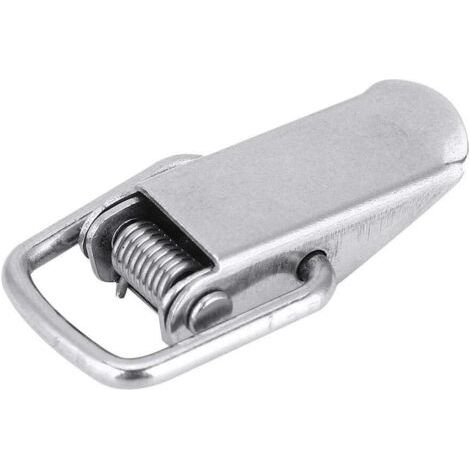 10 Stück Federknebelverschluss, Klemmclips, Haspenverschluss, Küchenmöbelverschluss, Hardwareteile (201 Edelstahl)