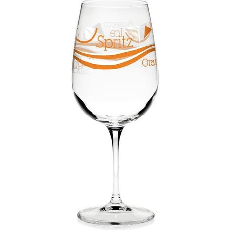 Set 2 Calici Bar Spritz in Vetro con Decoro Krizia Wave 500 cc Cerve (1/2)