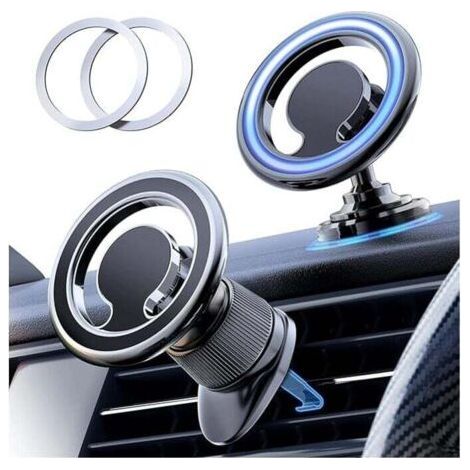 Magnetic Car Phone Holder Magsafe Compatible Magnet Car Phone [2 in 1] Universal Car Phone Holder Air Vent for iPhone 14 13 Samsung for All Smartphones (1/4)