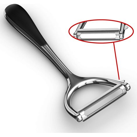 Éplucheuse - Lame Double Tranchant Acier Inoxydable - Pour Légumes Et Fruits - Ergonomique Antidérapante - Nettoyage Facile - 1 Pièce (1/5)