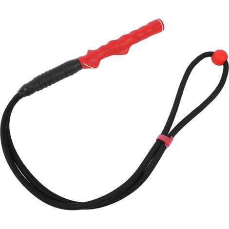 Entraîneur de swing avec balle en caoutchouc nylon antidérapant réglable, outil d'entraînement à la vitesse de swing, bâton d'échauffement pour le renforcement des bras, rouge (1/5)