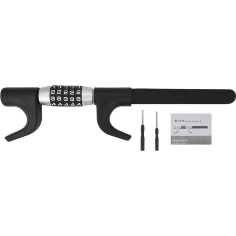 Car steering wheel password lock - black