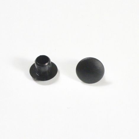 Ajile - Bouchon Obturateur en Plastique Diamètre 6 mm Coloris NOIR