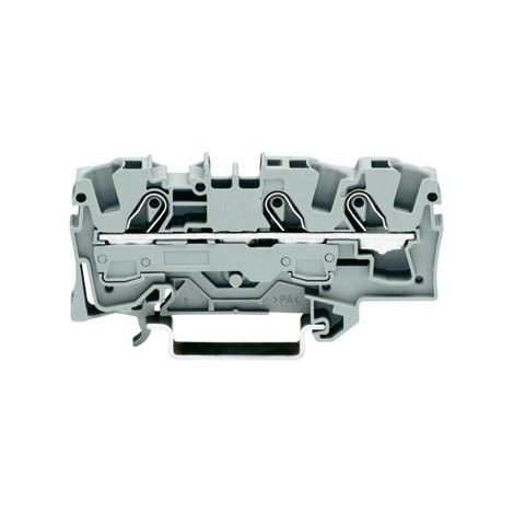Conector de barra colectora de 3 hilos, 6 mm², gris, 2006-1301 topjobs