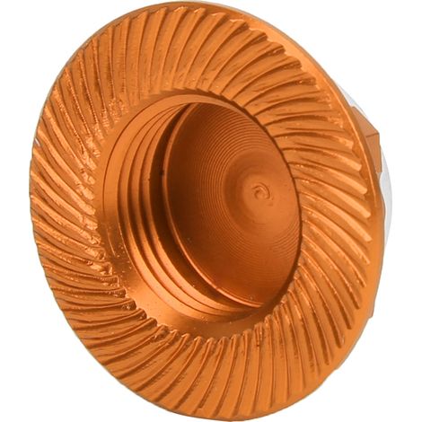 4 Écrous de Roue Alliage 17mm Étanches pour Modèles RC 1/8 - Orange (Lot de 4)