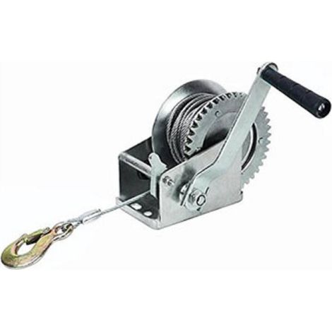 Trade Shop - Paranco Manuale 2000 Lb Con Cavo In Acciaio 10 Metri Sollevatore Verricello -
