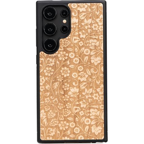 Bewood Holzhülle für Samsung Galaxy S24 Ultra WILD FLOWERS ANIEGRE (1/4)