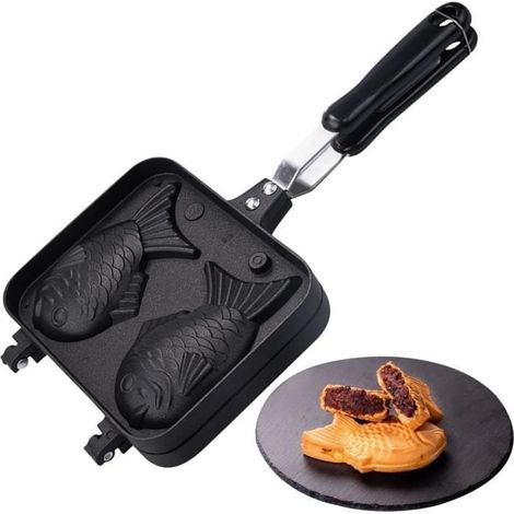 Gaufrier Au Poisson Taiyaki  Machine À Gaufres Japonaises Taiyaki - Moule À Gaufres Japonais Antiadhésif En Forme De Poisson[H472] (1/4)