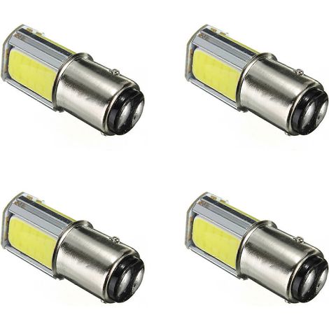 8 x 1157 BAY15D COB LED Feu de stationnement, feu stop, feu arrière clignotant, blanc, 12 V CC (1/5)