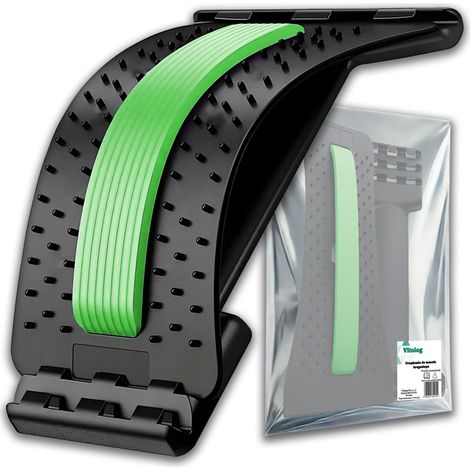 Masajeador de espalda y cuello para hombros, dispositivo de masaje para estirar la columna vertebral (1/5)