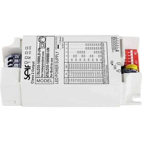 [NEUWERTIG] B-Ware Self Electronics LED Trafo Treiber Netzteil dimmbar 35 W 1 A Kunststoffgehäuse (1/2)
