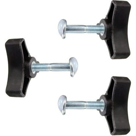 Ensemble de 3 pièces pour tondeuse à gazon, écrou à oreilles, bouton triangulaire, poignée, vis, écrou, pièces de rechange pour tondeuse à gazon, pièces d'équipement électrique
