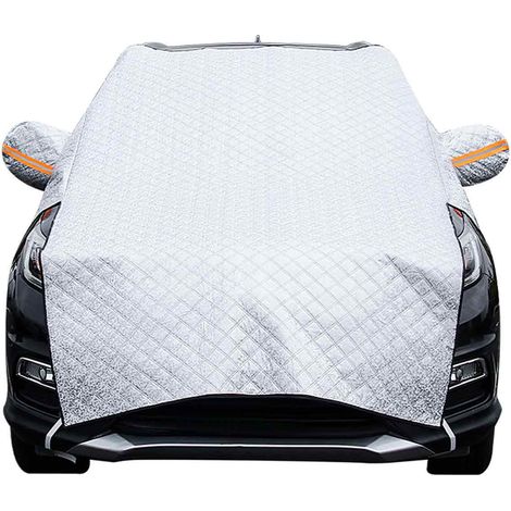 Couverture Pare-Brise Voiture Hiver Bche Pare Brise Protection Repliable Protege Pare Brise Universelle pour Voiture Anti Givre, Neige, Glace, Pluie et Soleil (1/5)