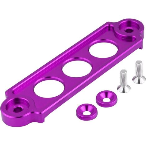 Jeffergarden Support de fixation de batterie Racing anodisé pour Honda Civic/CRX 1988-2000 (violet)-DOU