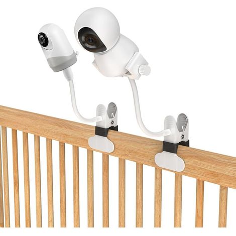 Support Universel Caméra Bébé Flexible avec Fixation Vis 1/4, Compatible GHB Vtech Philips ieGeek, Pince Sécurité Réglable (1/5)