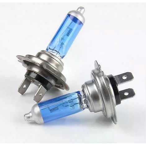 Lot de 2 ampoules halogènes LED H7 55W 12V 6000K de haute qualité pour phares de voiture, feux de brouillard et feux de route (blanc) - JXLGV (1/5)