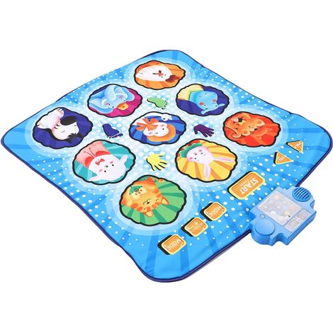 Tapis de Danse Interactif pour Enfants – Tapis de Jeu Musical à 9 Touches avec Base Antidérapante, Design Pliable Portable, alimenté par Batterie, Idéal pour Les Tout-Petits et Le Plaisir (1/5)
