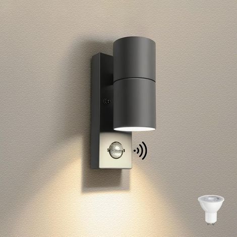 Lampe Exterieur Detecteur de Mouvement Réglable PIR, Anthracite (1/5)