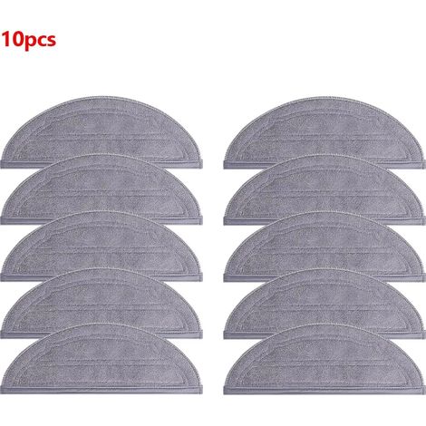 (10 pièces) Lingettes de rechange lavables pour aspirateur robot Roborock Q10V/Q10V+/S8 Pro/S8 Pro+/Q10 S5/Q10 S5+/Q10 VF/Q10 VF+ (1/4)