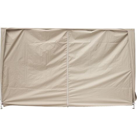 2x2M Pop Up Gazebo Side Panel Wall Only,1 Piece Beige with Zipper