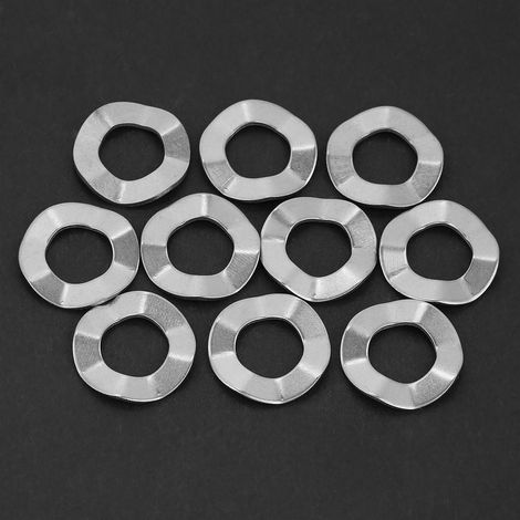Rondelles ondulées en acier inoxydable M14 (lot de 10), joints, rondelles élastiques, outils de blocage (1/5)