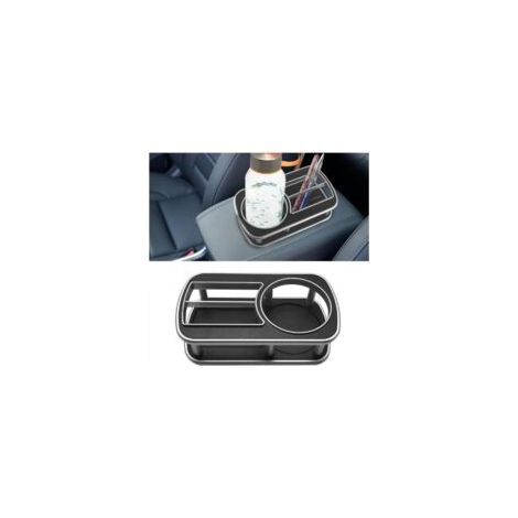 Porte-gobelet multifonctionnel pour voiture, support pour téléphone et bouteille, étagère de rangement en ABS - Crezuo