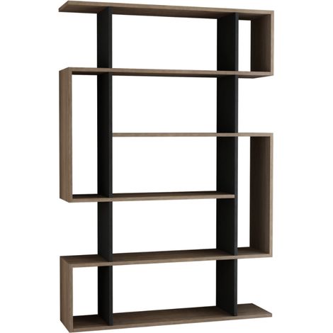 Scaffalatura in legno e antracite KIRJA