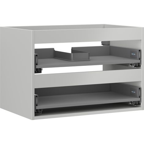 Mexen Box-A corps de meuble sous-lavabo 70 cm, 2 tiroirs, gris mat - 91AX0-0700-470-2-62 (1/5)