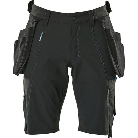 Pantalones cortos de trabajo Mascot Work Shorts negro talla 58 Cordura