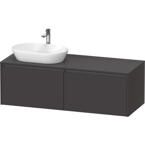 Duravit Ketho.2 bâti-support pour lavabo, découpe de la vasque à