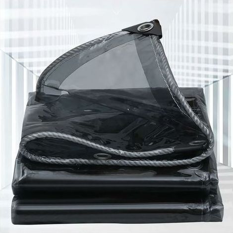 Bâche pour Serre,Noir Transparente en polyéthylène,Résistant à la Déchirure Bâche de Protection Étanche,Bâche Imperméable 0,35mm D'épaisseur (1,5x2,5m) (1/5)