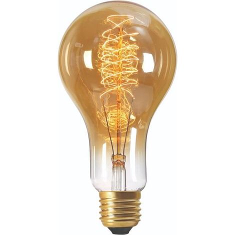 Lampe filament Spirales - 180mm - Métallique - 40W - E27 (1/2)